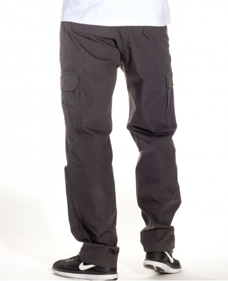 BSAT Medium Weight Regular Fit Cargo Pants Dark Grey Stretch Waist™