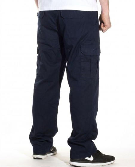 BSAT Medium Weight Baggy Cargo Pants Navy Stretch Waist™