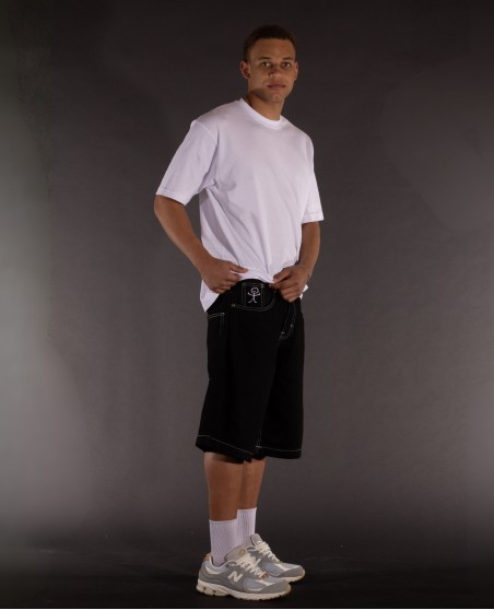 BSAT Stickman Baggy Jorts The Fingers Black Vol.2