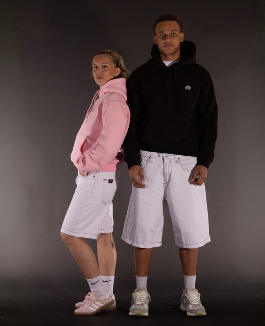 BSAT White n Black Bronx Baggy Jorts