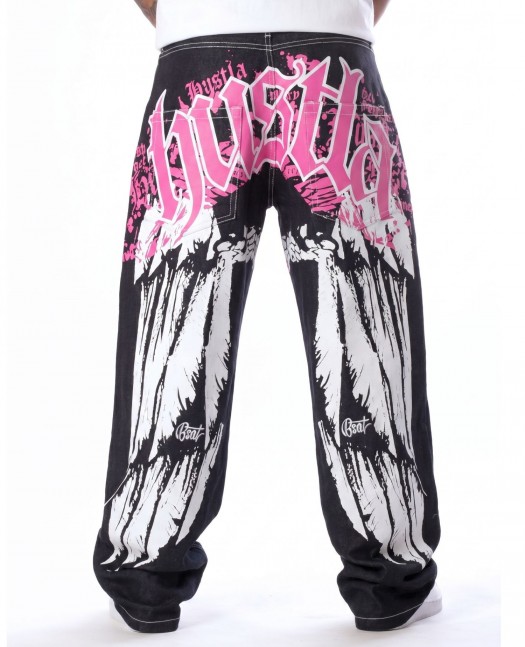 BSAT HUSTLA Hot Pink Baggy Jeans...