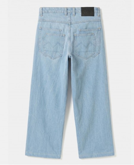 BSAT 4 Pocket Blazed Up Baggy Jeans Light Blue