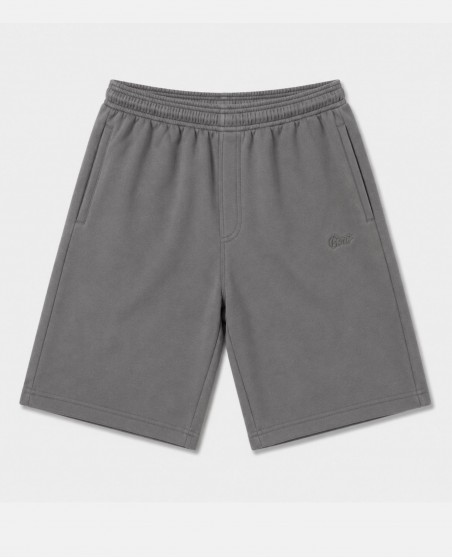 BSAT Bronx Zipped Baggy Sweatshorts Ultra Soft Steel Grey