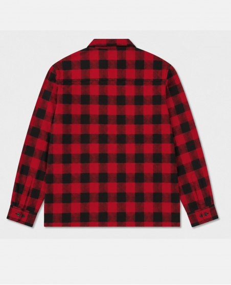 BSAT Studio Flannel Zip Shirt Grid Red