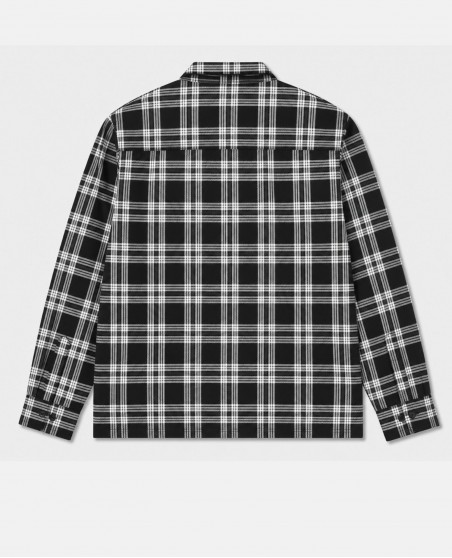 BSAT Studio Flannel Zip Shirt Grid Black