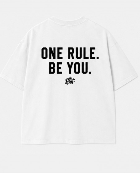 BSAT One Rule Be You Baggy T-Shirt White