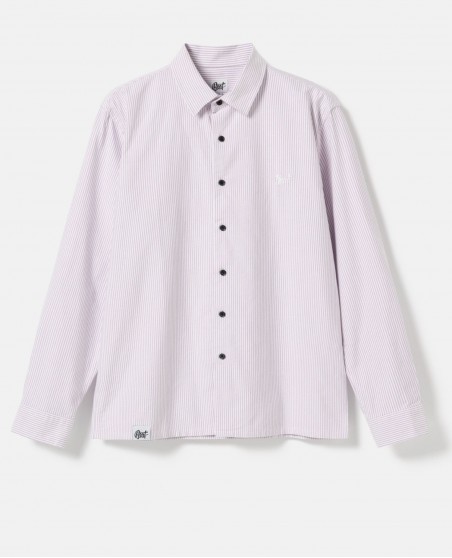 BSAT Lilac Studio Shirt & Grey Baggy Jorts Outfit