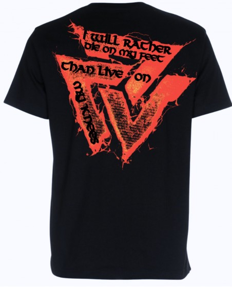 Nordic Worlds Valknut “Die On My Feet” T-Shirt Black