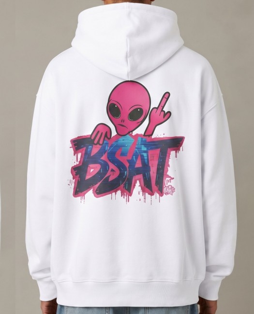 BSAT Aliens 4 Peace Baggy Hoodie...