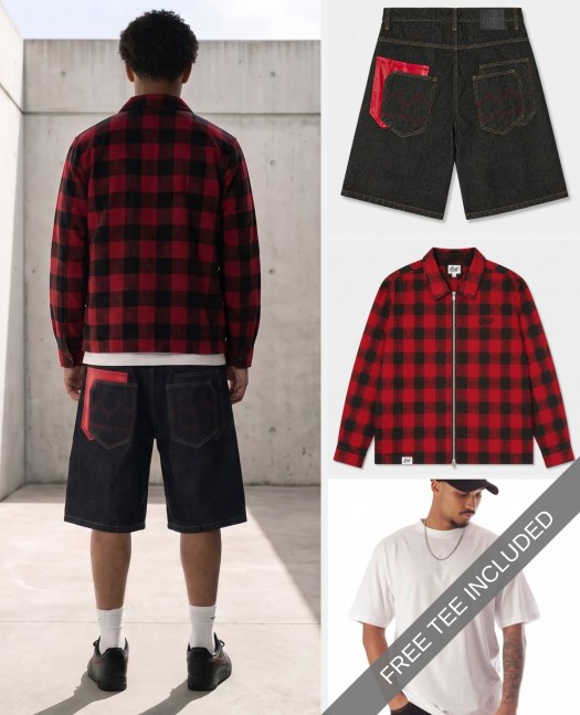 BSAT 4 Pocket Red Grid Outfit Pack