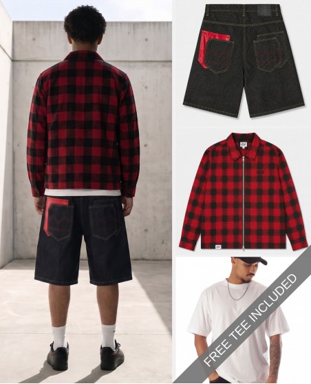 BSAT 4 Pocket Red Grid Outfit Pack