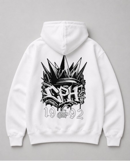 BSAT One Rule Be You CPH 1992 Hoodie White Limited Edition