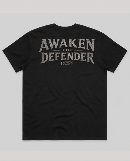 Nordic Worlds Awaken The Defender T-Shirt Black