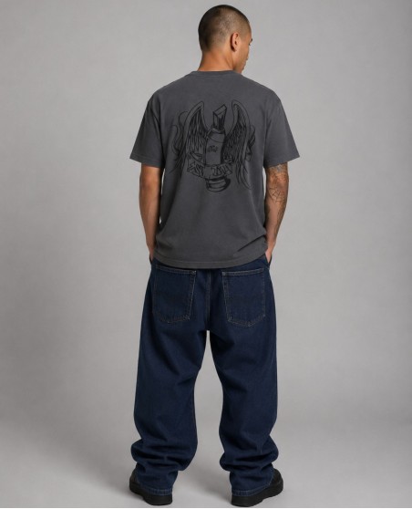 BSAT Graffiti Marker Double Print T-shirt Steel Grey Limited Edition