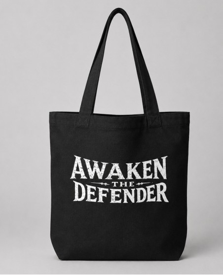 Nordic Worlds Awaken the Defender Heavy Canvas Tote Bag Limited Edition
