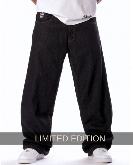 BSAT Society Limited Edition Baggy Jeans - Plain Black