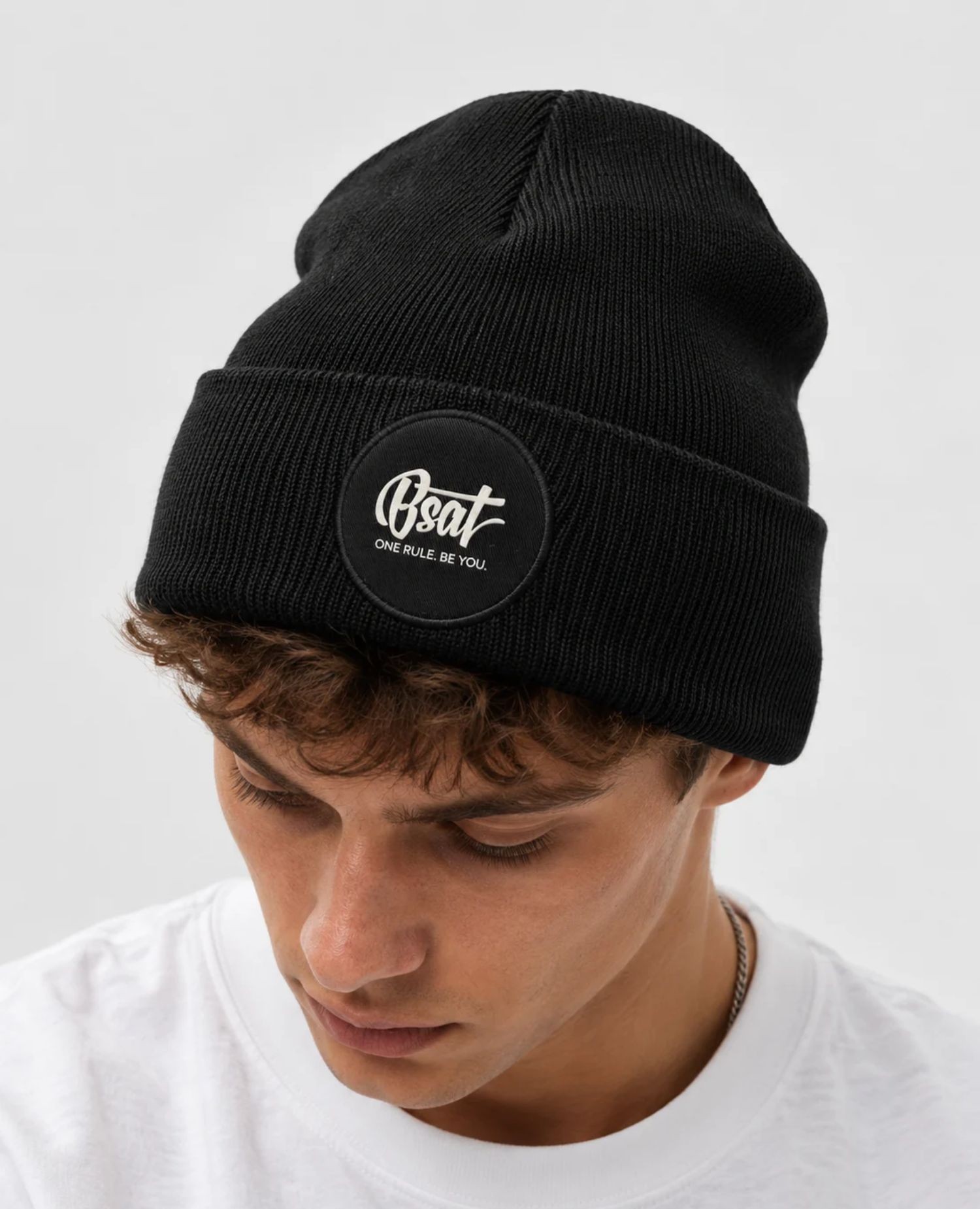Black BSAT Beanie