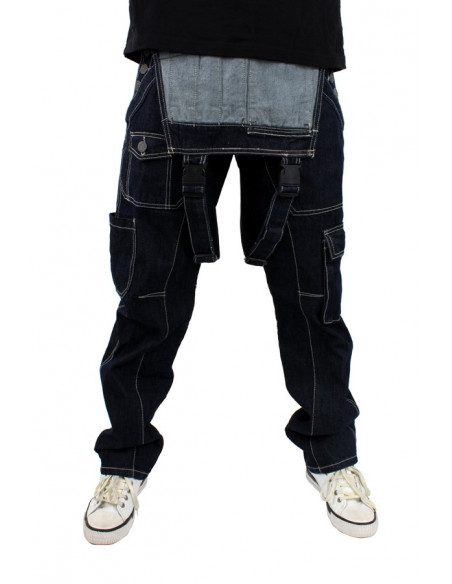Brooklyn Mint Detachable Engineered One Piece Jumpsuit-Overalls Jeans