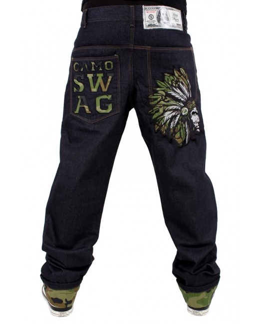 Dirty Money Jeans Camo Swag Chief Raw