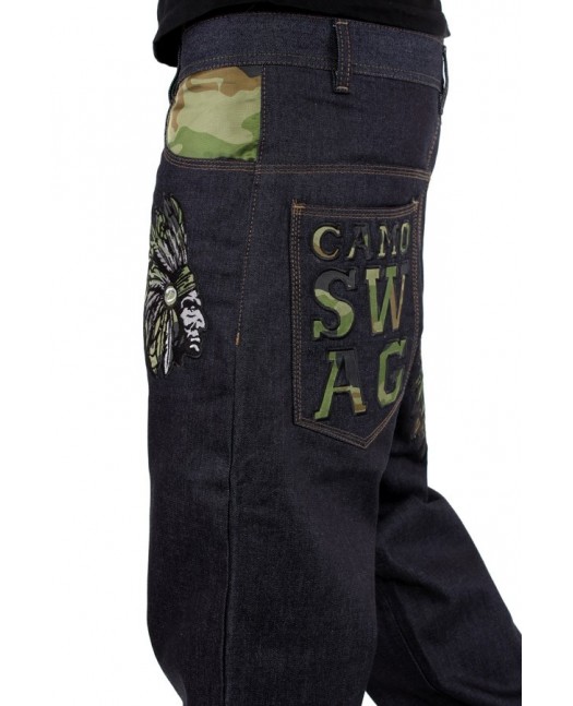Dirty Money Jeans Camo Swag Chief Raw
