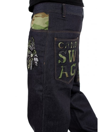 Dirty Money Jeans Camo Swag Chief Raw