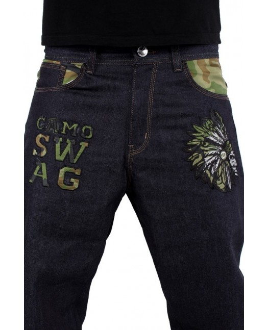 Dirty Money Jeans Camo Swag Chief Raw