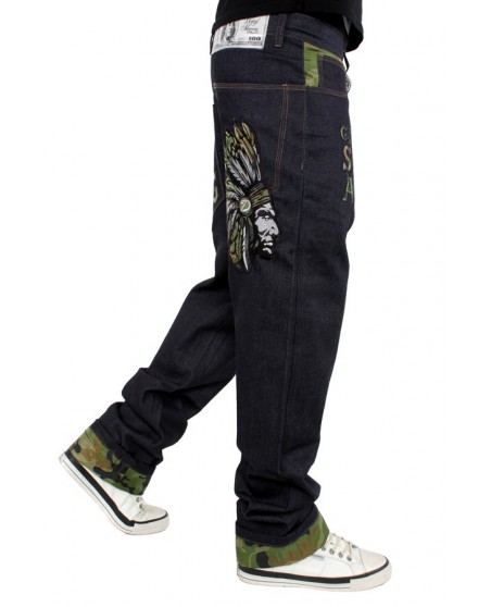 Dirty Money Jeans Camo Swag Chief Raw