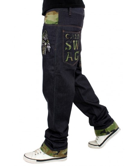 Dirty Money Jeans Camo Swag Chief Raw