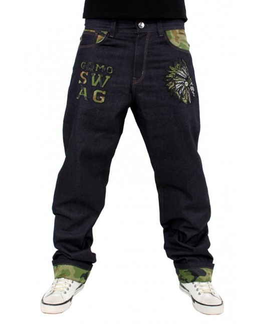 Dirty Money Jeans Camo Swag Chief Raw