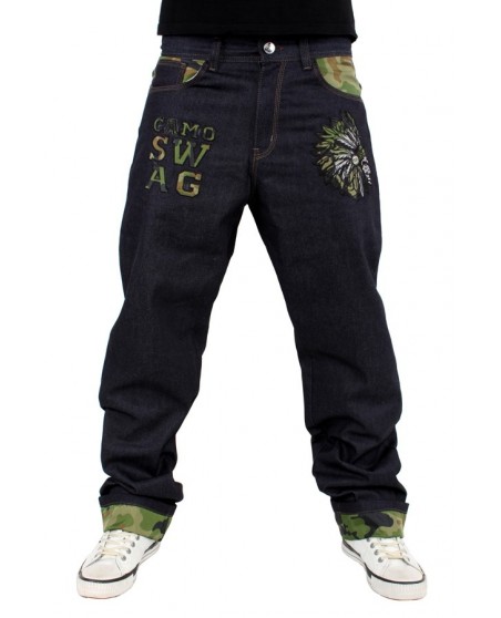 Dirty Money Jeans Camo Swag Chief Raw