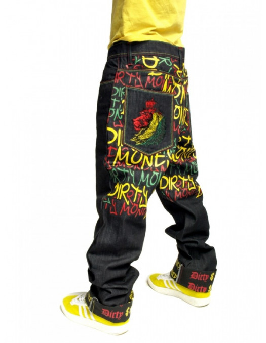 Dirty Money Lion Jeans Baggy