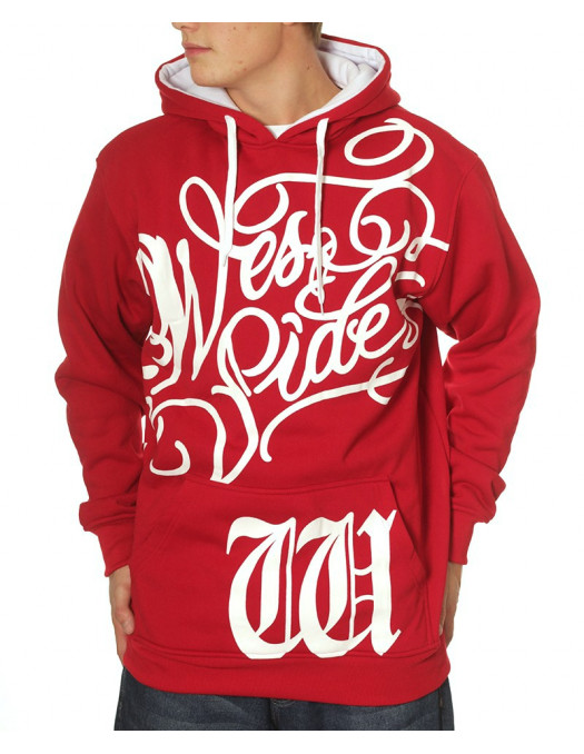 Westside Hoody Red n White Townz Brand