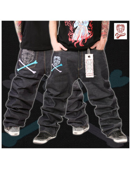 Irezumi Premium Denim Skull Jeans