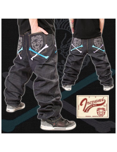 Irezumi Premium Denim Skull Jeans