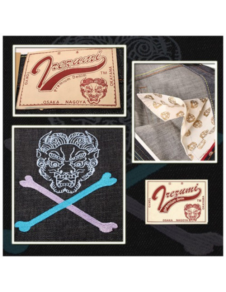 Irezumi Premium Denim Skull Jeans