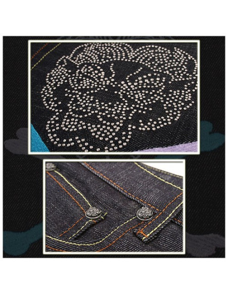 Irezumi Premium Denim Skull Jeans