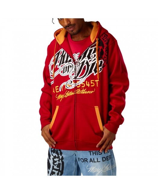 Townz Zip Hoody Hustle or die Punainen