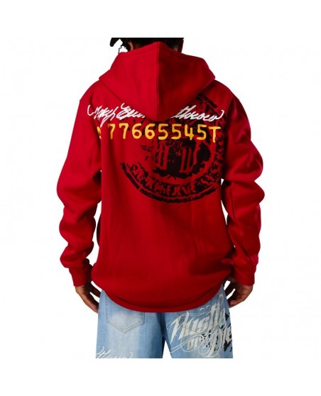 Townz Zip Hoody Hustle or die Punainen