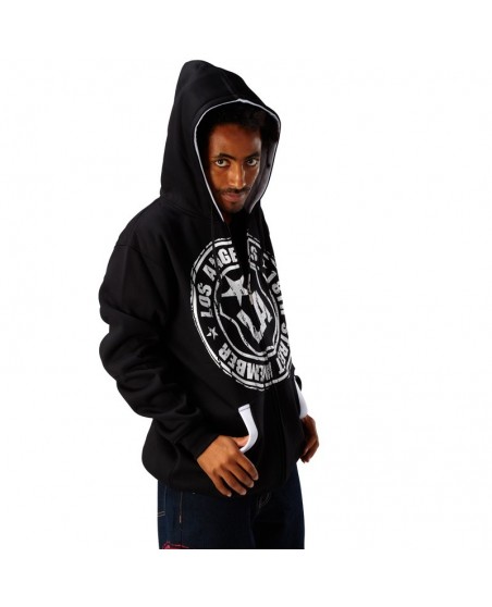 Townz Zip Hoody LA Star Musta