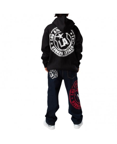 Townz Zip Hoody LA Star Musta