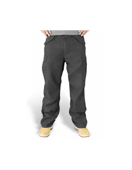 Surplus Vintage Fatigue Cargo Pants Black