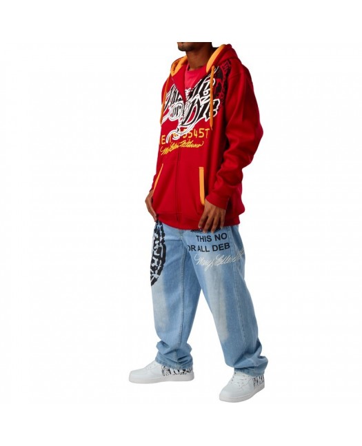 Townz Baggy Jeans Hustle or Die Light