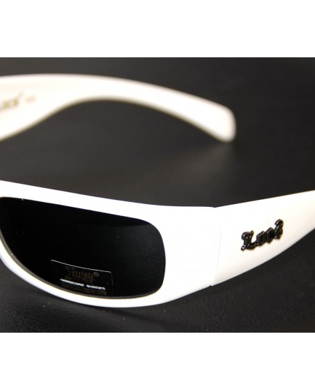 Locs Sunglasses White Straight
