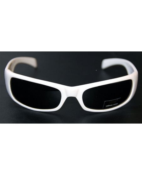Locs Sunglasses White Straight