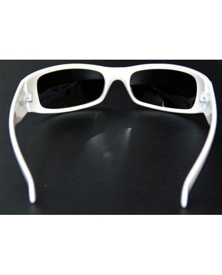 Locs Sunglasses White Straight