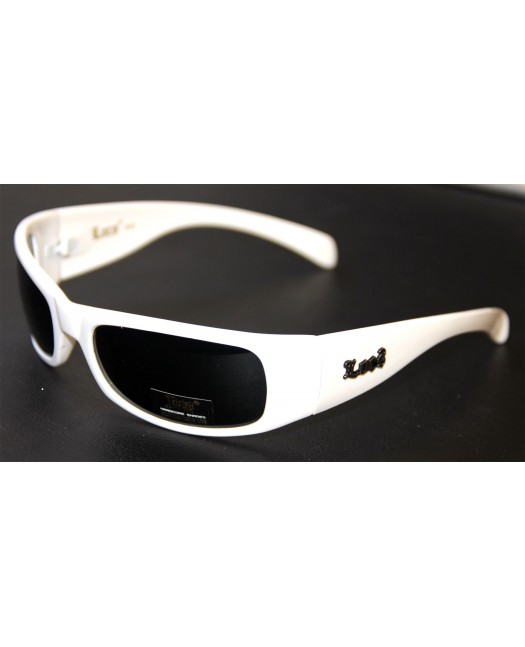 Locs Sunglasses White Straight