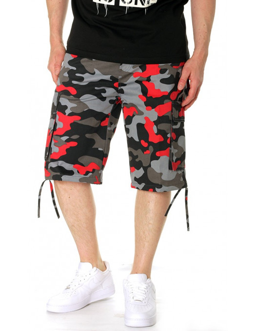 Camo Cargo Shorts BLK/RED ACCAS153111