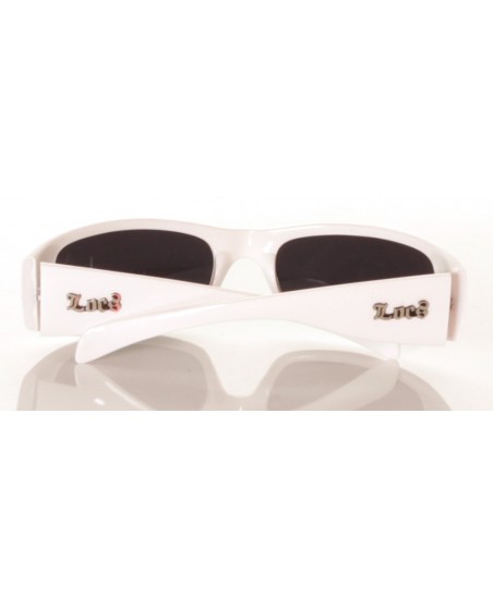 Locs Sunglasses White Straight