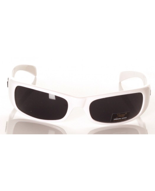 Locs Sunglasses White Straight