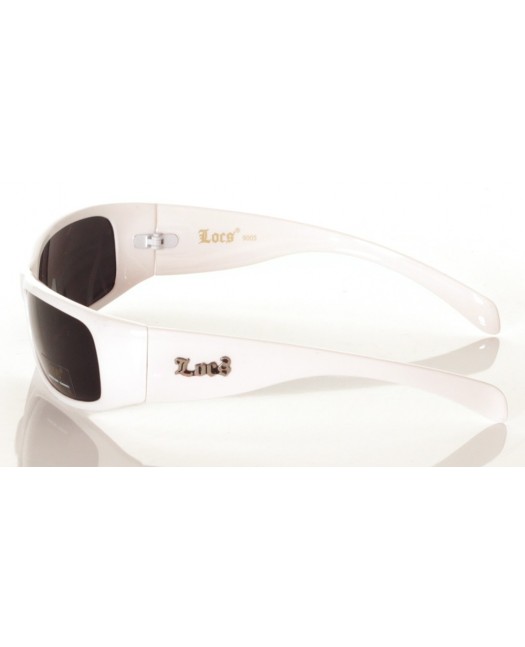 Locs Sunglasses White Straight